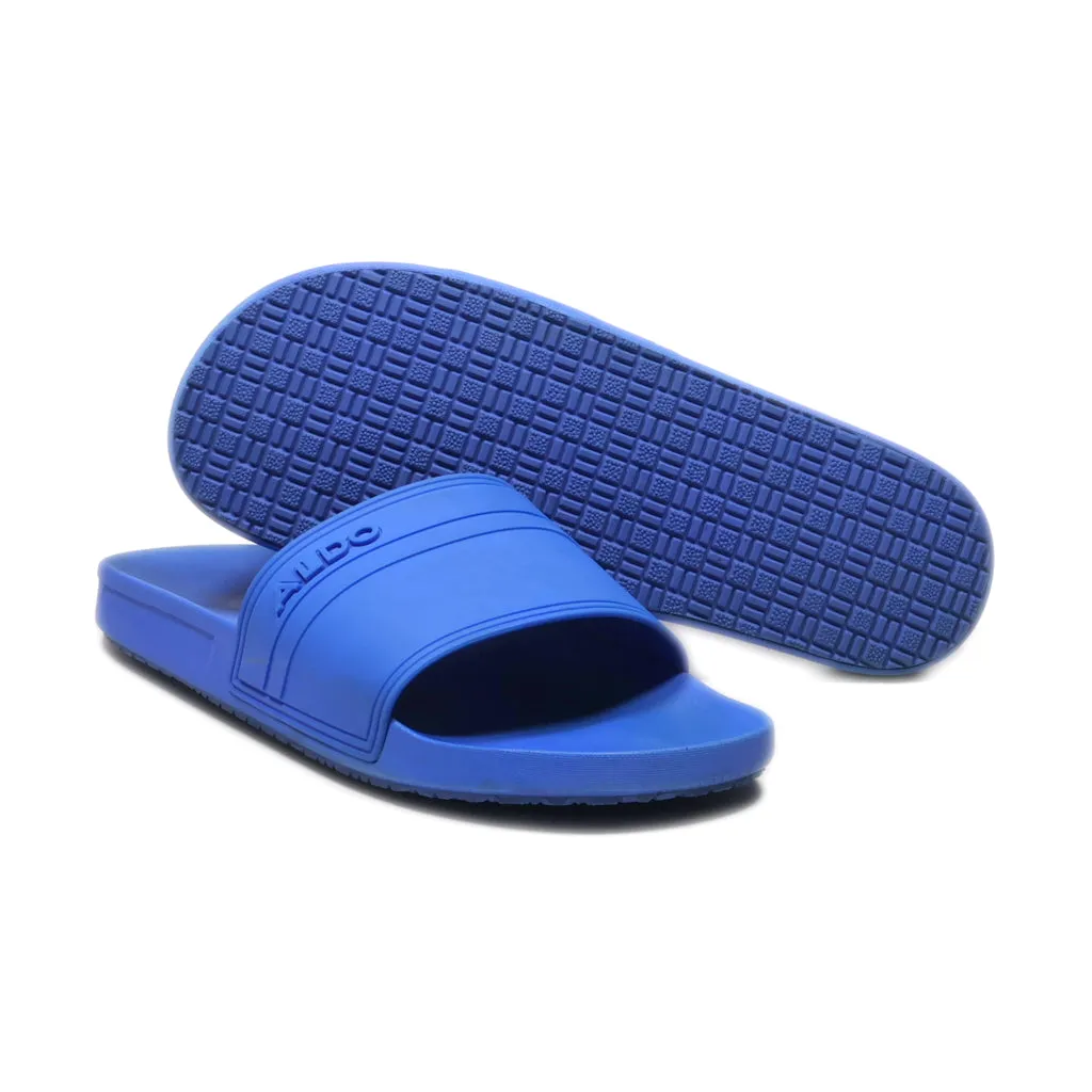 Aldo Slippers Rubber Blue Colour For Men