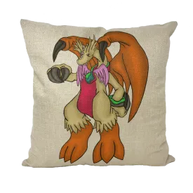 Angechardragon Throw Pillows