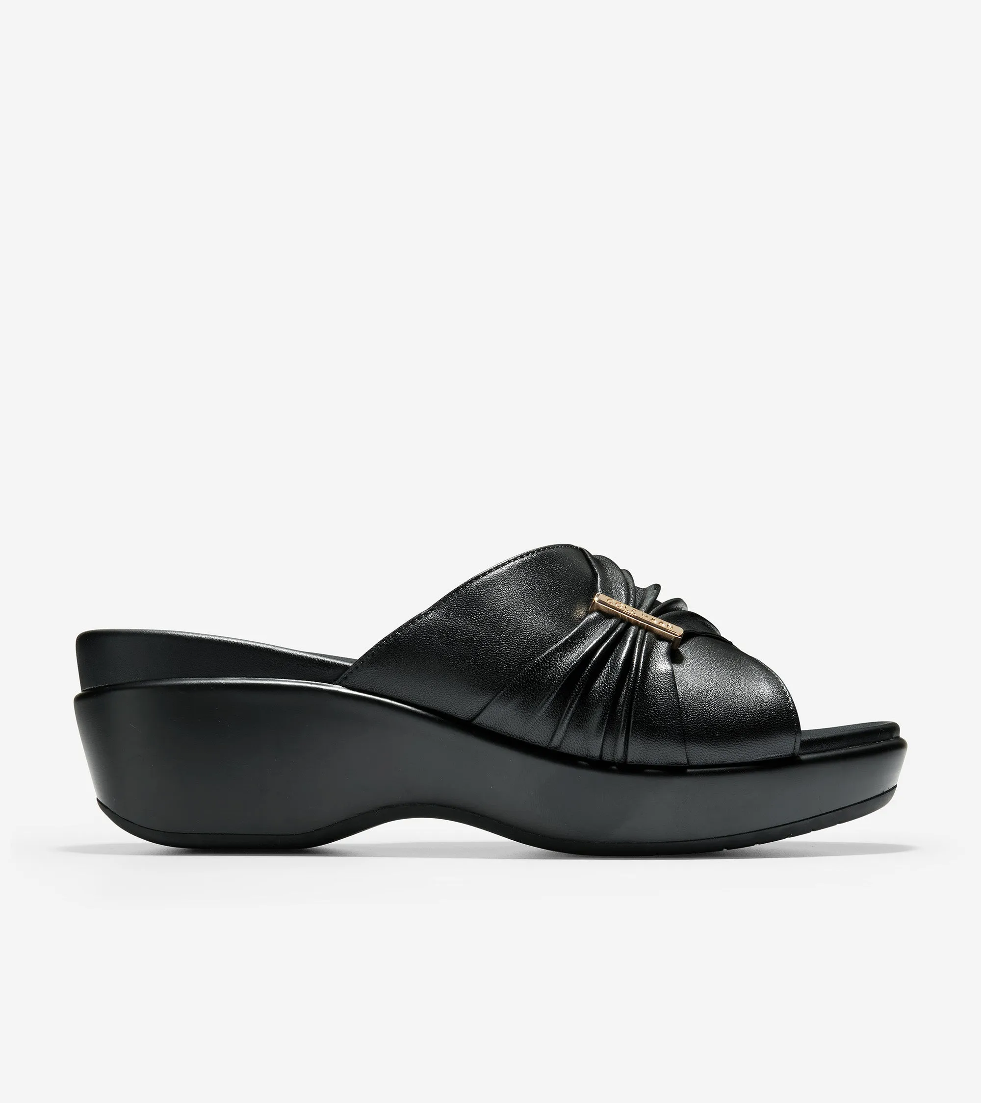 Aubree Ruched Slide Sandal