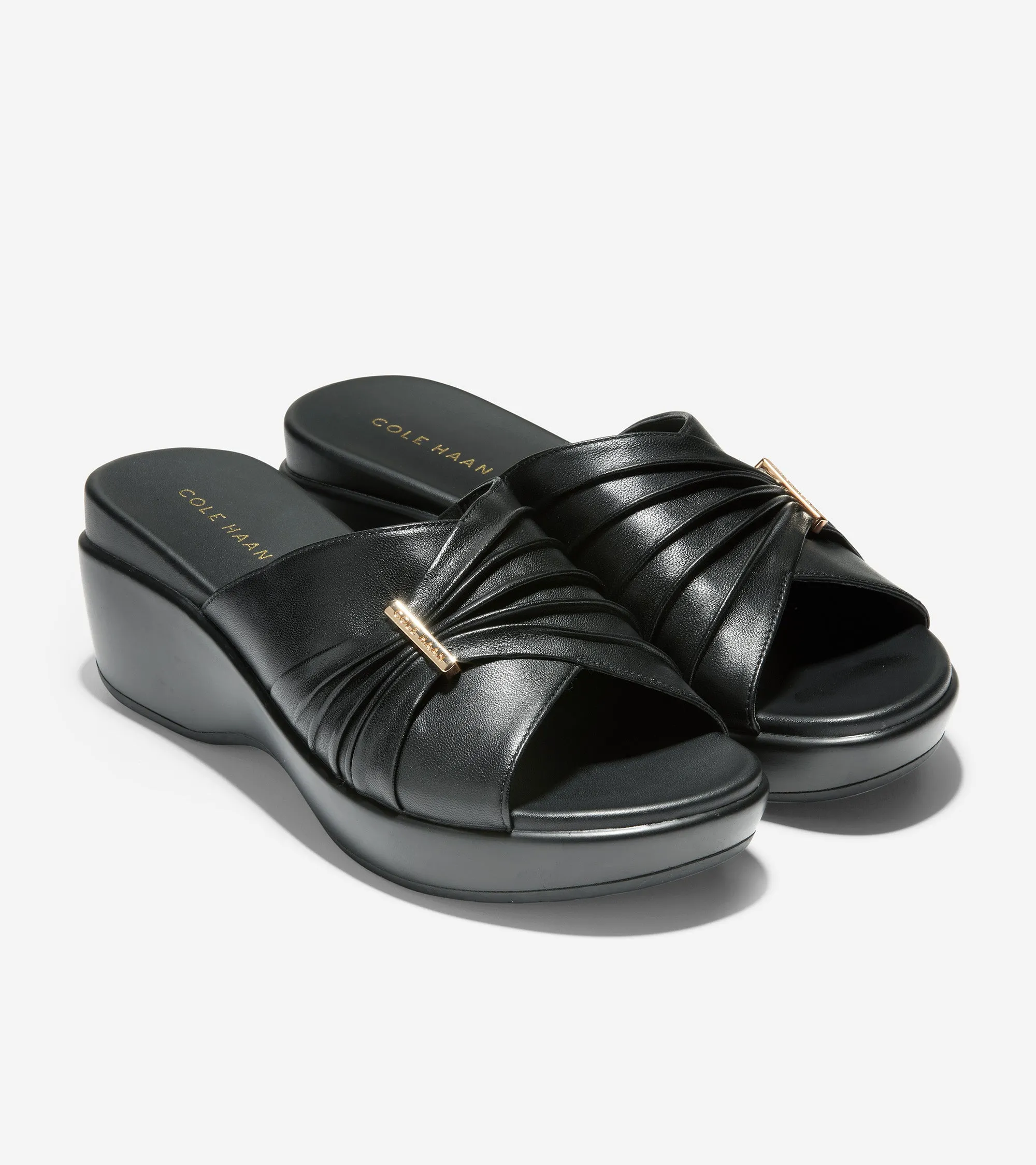 Aubree Ruched Slide Sandal
