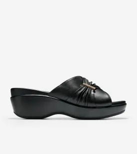 Aubree Ruched Slide Sandal