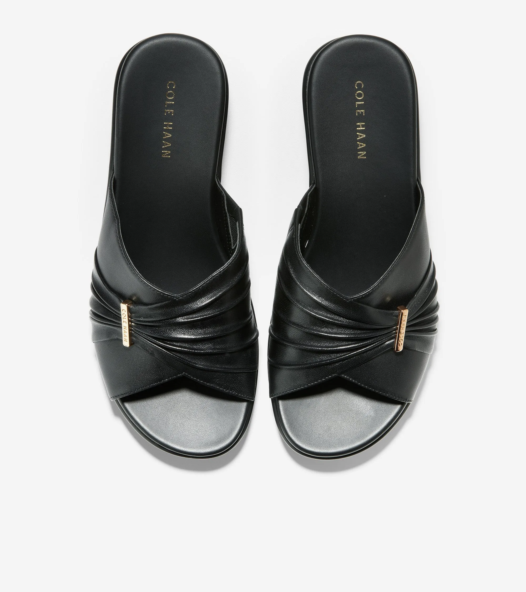 Aubree Ruched Slide Sandal
