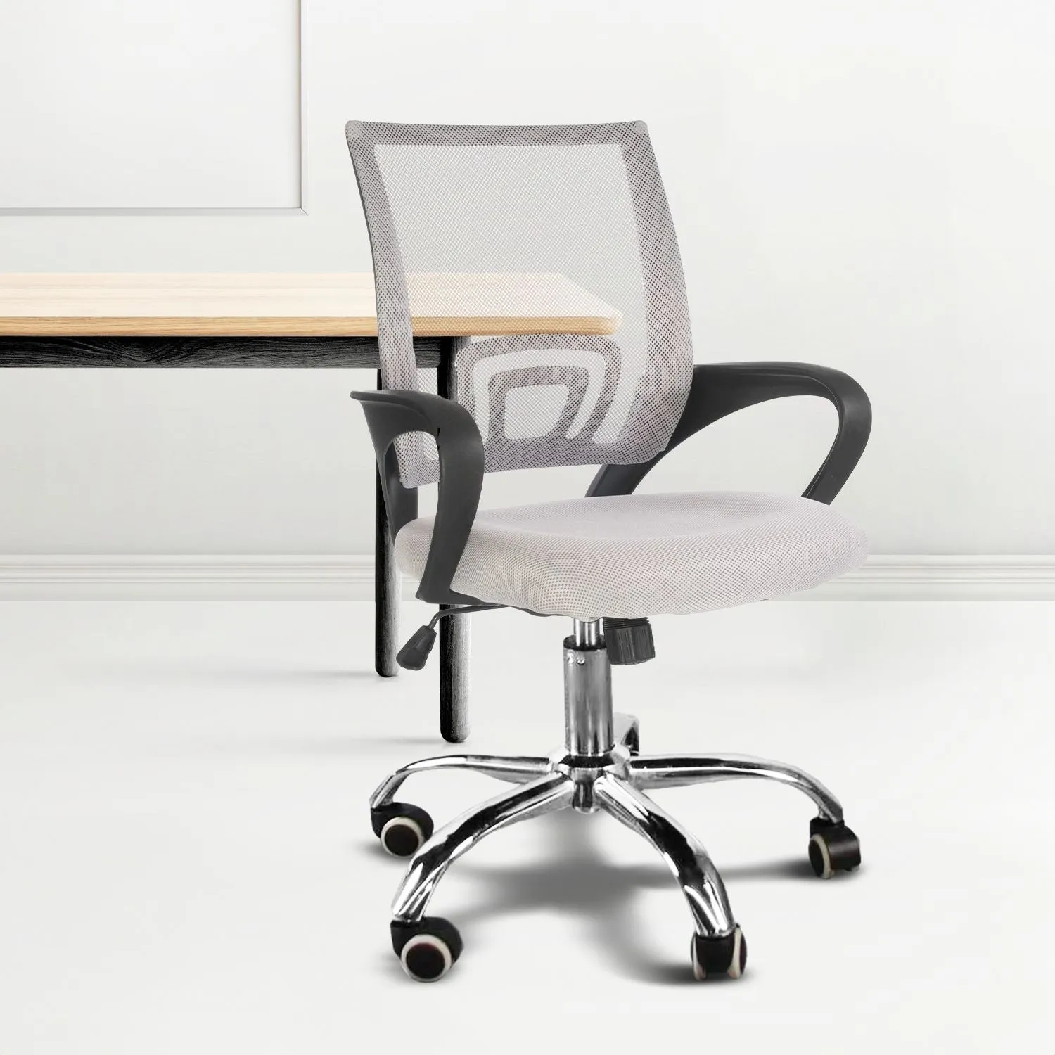 Ergonomic Mesh Office Chair with Lumbar Support, Adjustable, Grey | EKKIO