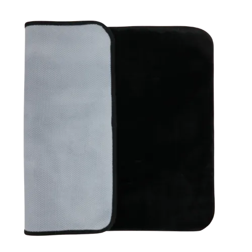 Faux Fur 60 x 40 Black Bathmat