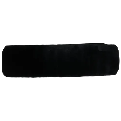 Faux Fur 60 x 40 Black Bathmat