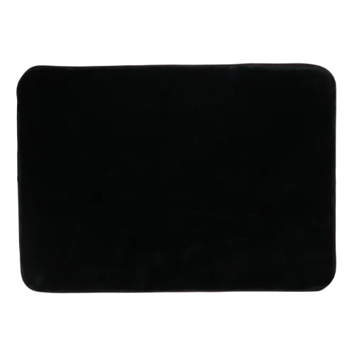 Faux Fur 60 x 40 Black Bathmat