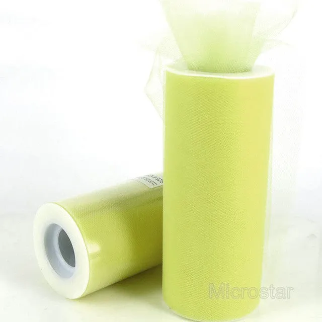 FENGRISE 15cm 25 Yards DIY Tulle Roll Spool Tutu Apparel Sewing Fabric Party Gift Crafts Wrap Wedding Decoration Accessory Cloth