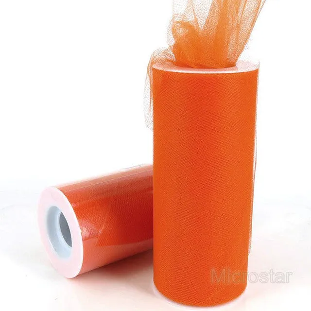 FENGRISE 15cm 25 Yards DIY Tulle Roll Spool Tutu Apparel Sewing Fabric Party Gift Crafts Wrap Wedding Decoration Accessory Cloth