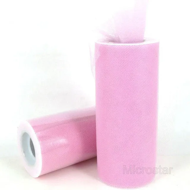 FENGRISE 15cm 25 Yards DIY Tulle Roll Spool Tutu Apparel Sewing Fabric Party Gift Crafts Wrap Wedding Decoration Accessory Cloth