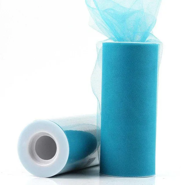 FENGRISE 15cm 25 Yards DIY Tulle Roll Spool Tutu Apparel Sewing Fabric Party Gift Crafts Wrap Wedding Decoration Accessory Cloth