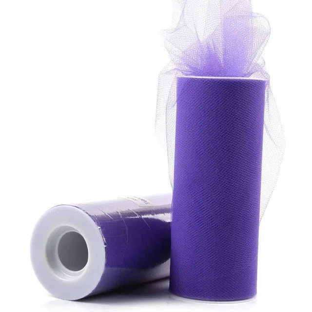 FENGRISE 15cm 25 Yards DIY Tulle Roll Spool Tutu Apparel Sewing Fabric Party Gift Crafts Wrap Wedding Decoration Accessory Cloth