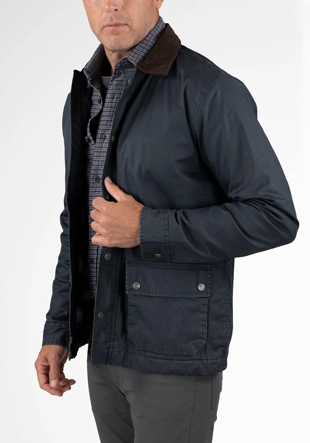 Heritage Waxed Canvas Zipped Jacket