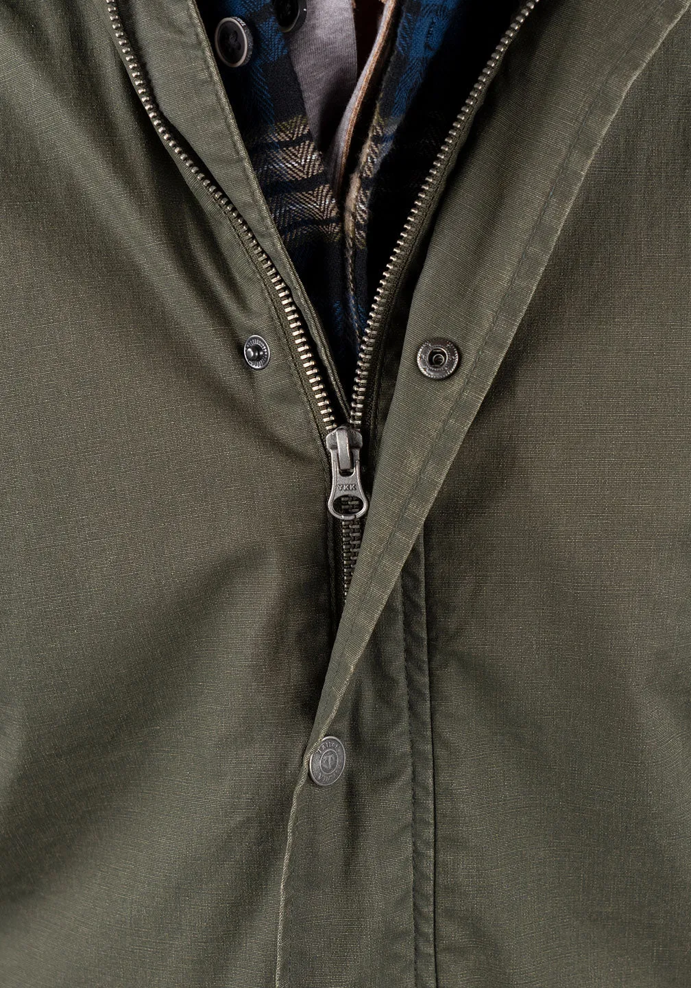 Heritage Waxed Canvas Zipped Jacket