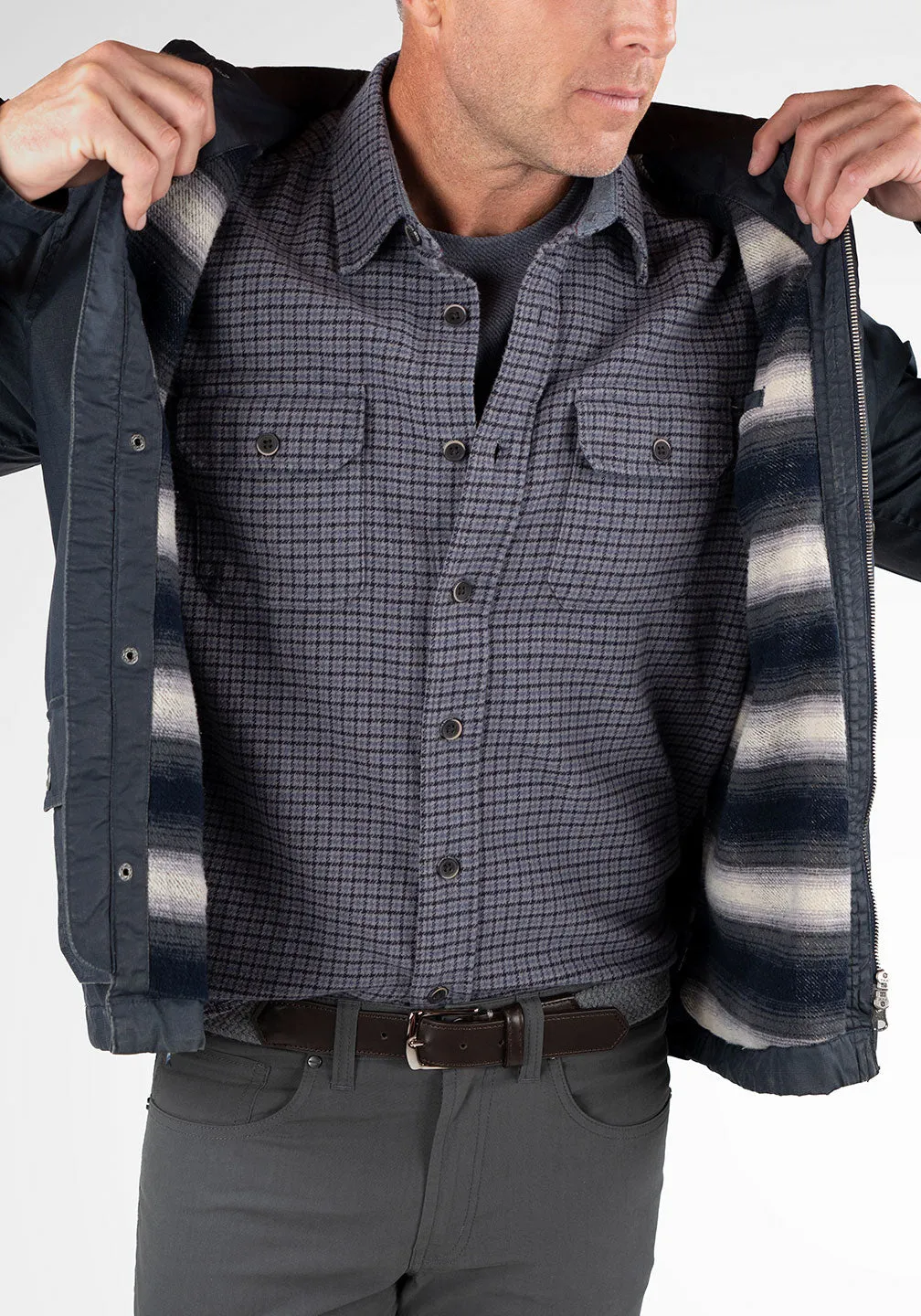 Heritage Waxed Canvas Zipped Jacket