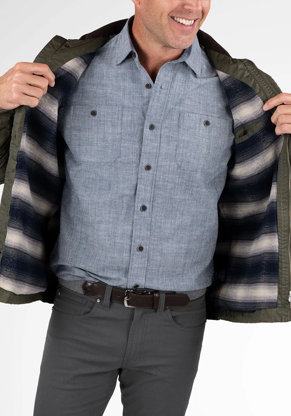 Heritage Waxed Canvas Zipped Jacket
