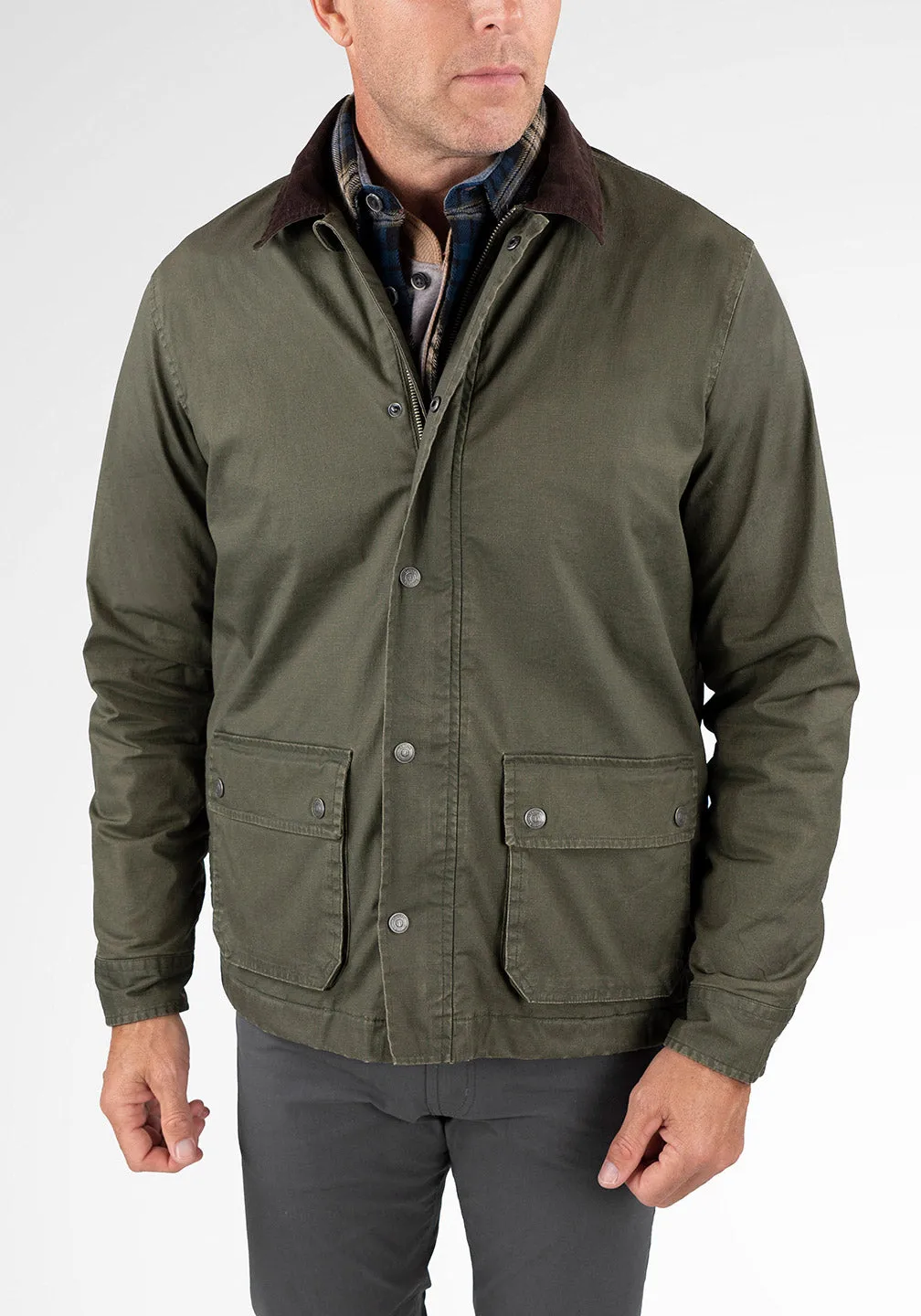 Heritage Waxed Canvas Zipped Jacket