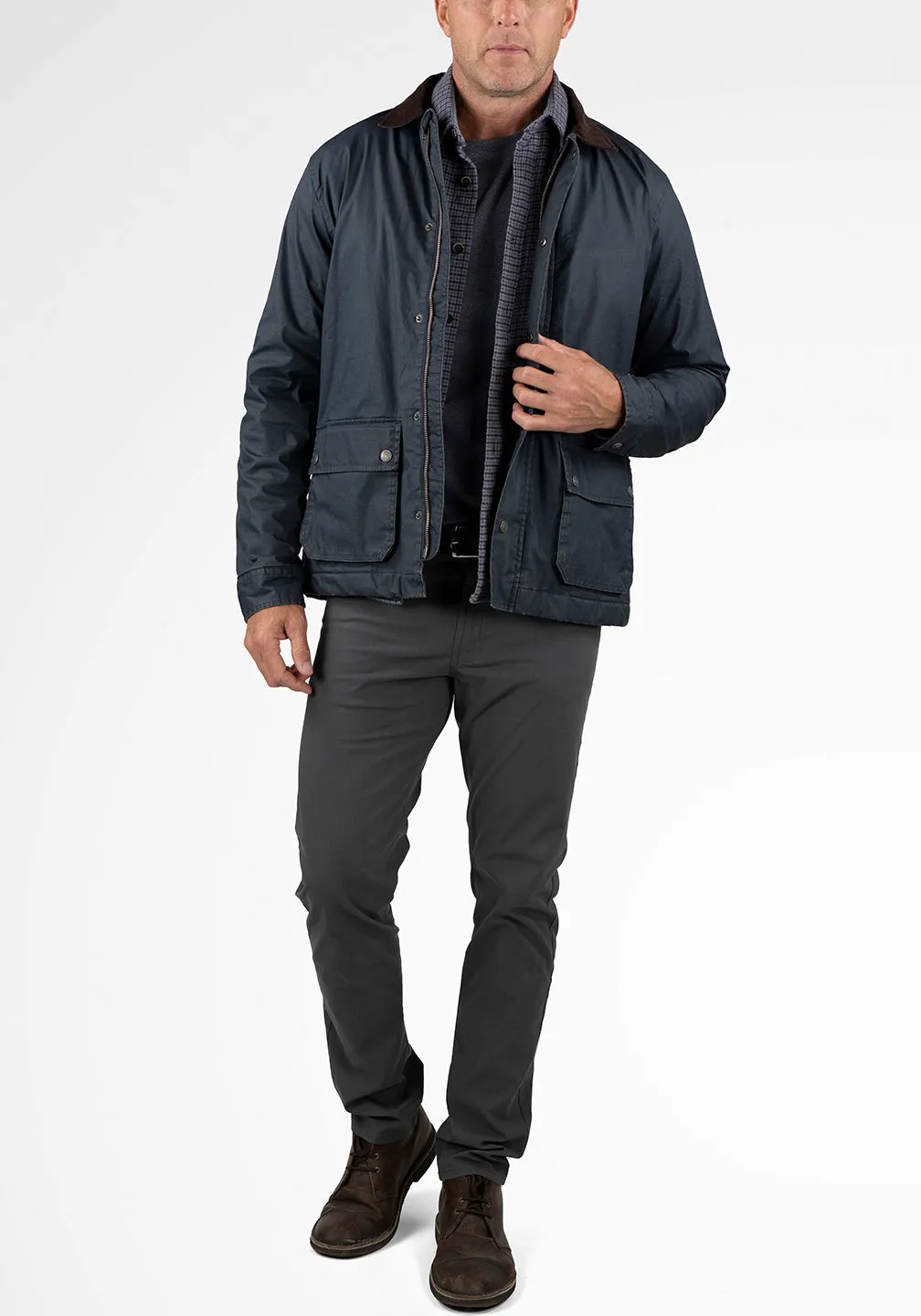 Heritage Waxed Canvas Zipped Jacket