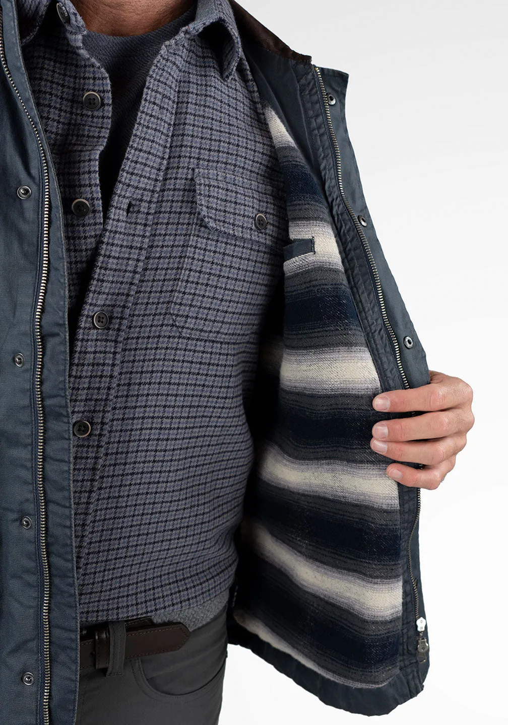 Heritage Waxed Canvas Zipped Jacket