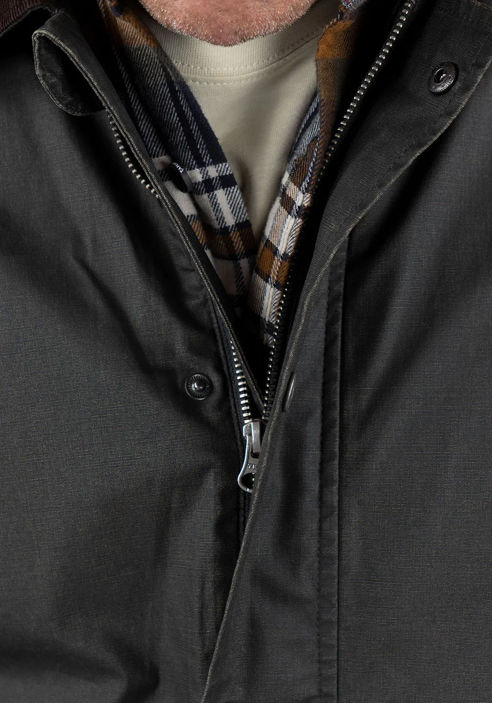 Heritage Waxed Canvas Zipped Jacket