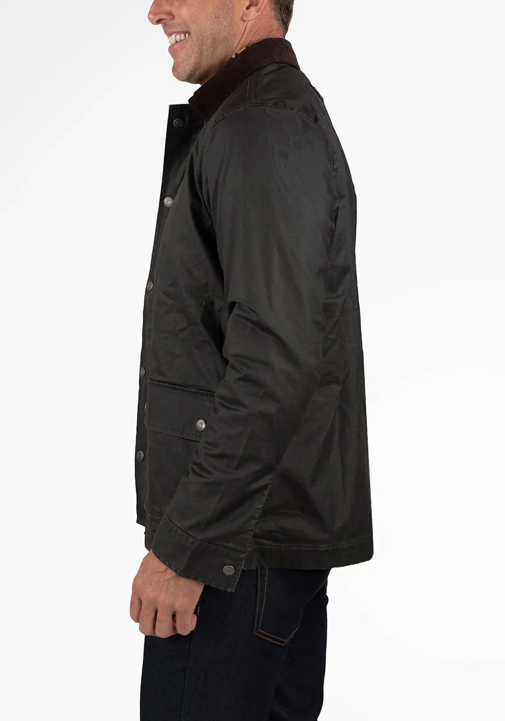 Heritage Waxed Canvas Zipped Jacket