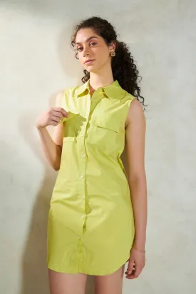 Marvina|Cotton Shirt Dress