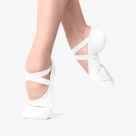 So Danca SD16 White Canvas Split Sole Slipper
