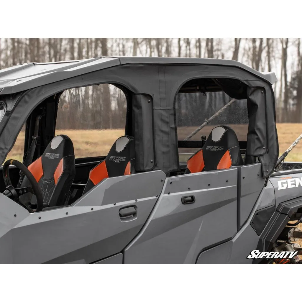 SuperATV Polaris General 1000 Primal Soft Cab Enclosure Upper Doors