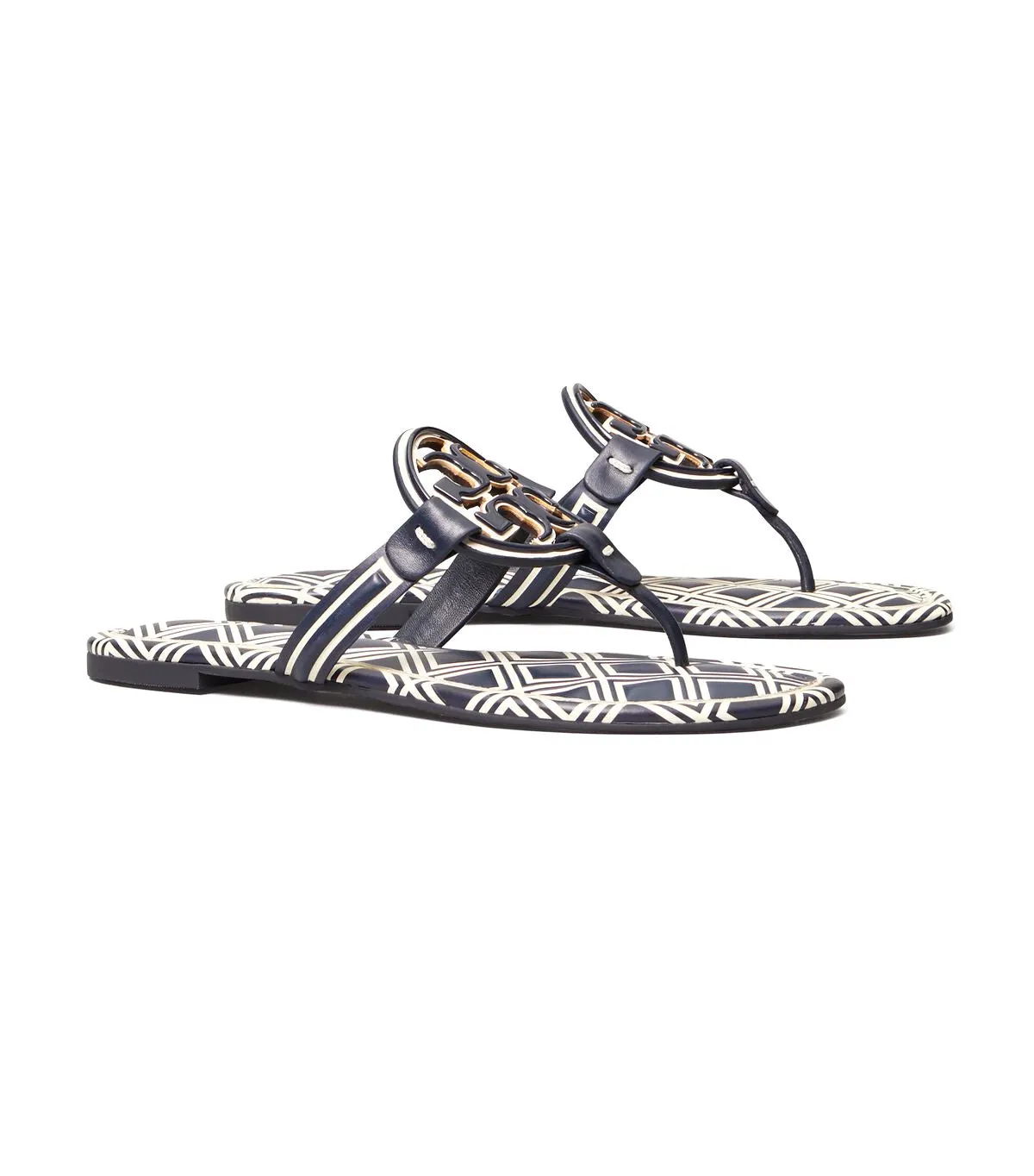 Tory Burch Metal Miller Leather Sandal