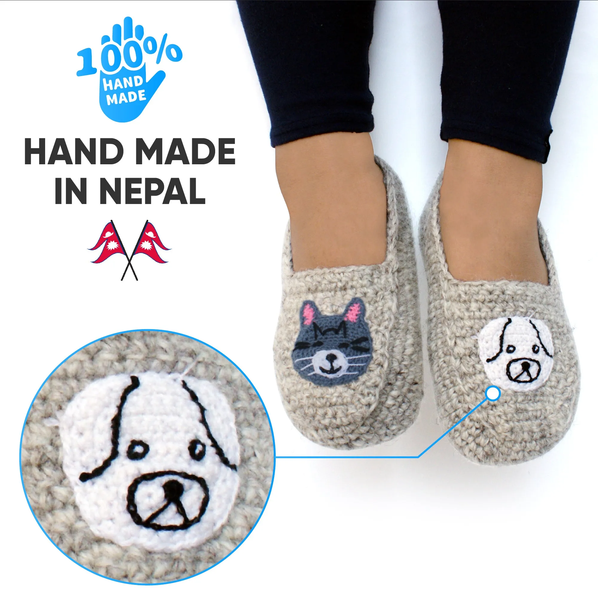 Women's Cozy Wool Slipper Socks