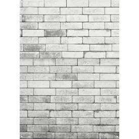 X-Drop Canvas Backdrop - Gray Brick Wall (5' x 7')