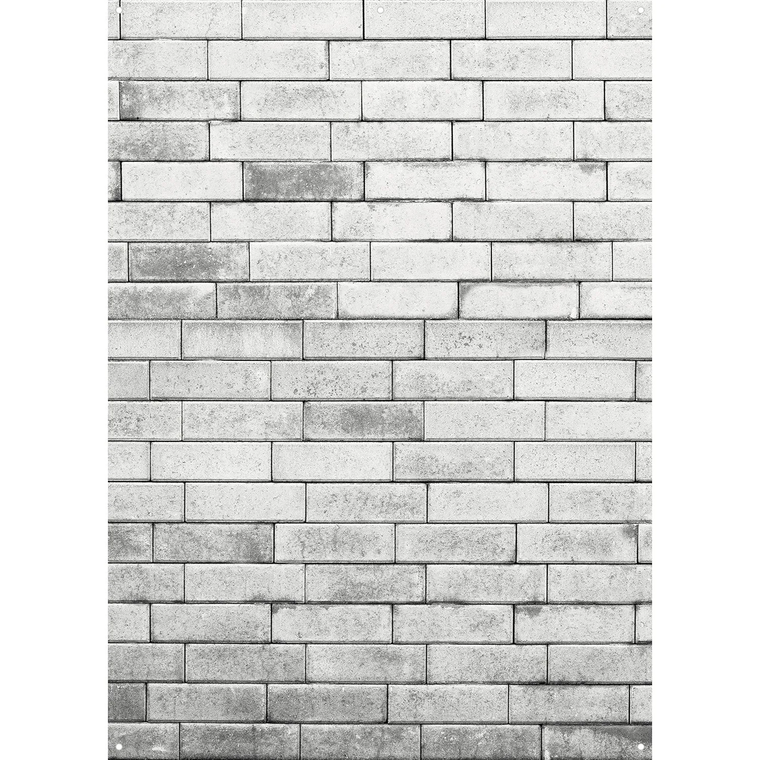 X-Drop Canvas Backdrop - Gray Brick Wall (5' x 7')